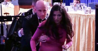 Stephen Miller's wife sets record straight over 'human shield' claims