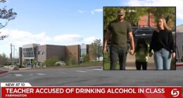 Student unknowingly guzzled 'hard seltzer' from teacher's 'tumbler' mug that she was secretly sipping on in class, then fell and hit her head, cops and parents say