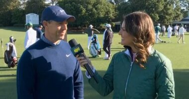 TV presenter Amanda Balionis brushes away Rory McIlroy romance rumour