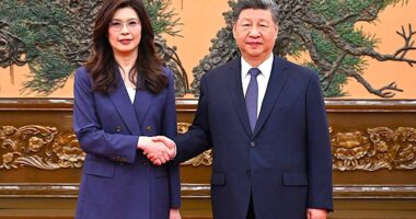 Taiwan opposition leader meets Xi in Beijing as Taiwan defense fight intensifies