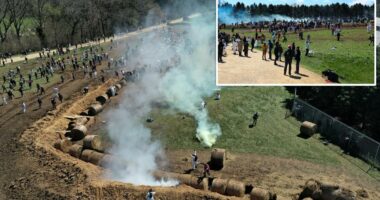 Tear gas, pepper spray and arrests as protesters try to storm a Wisconsin beagle lab