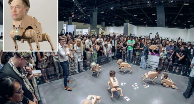 Terrifying Elon Musk bot on display in San Francisco art center