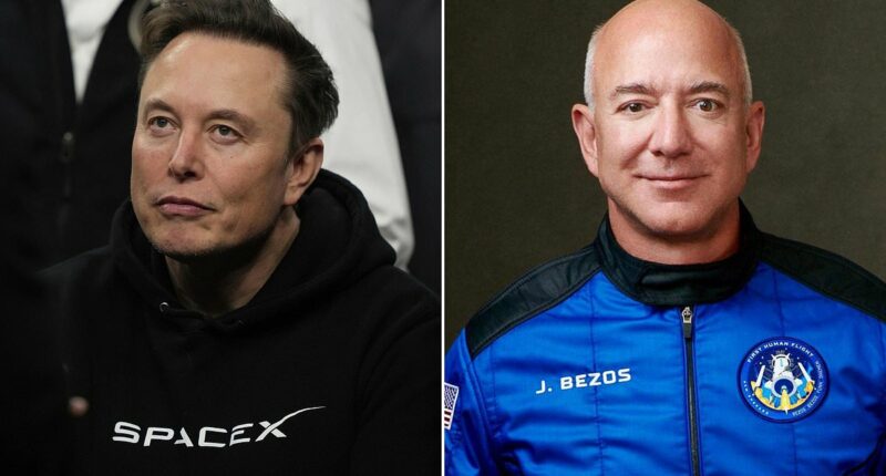 The billionaire space race heats up! Elon Musk and Jeff Bezos's lunar landers will go head-to-head in a 250-mile-high contest for NASA's next moon landing