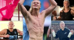The secrets of Erling Haaland's incredible physique: A crazy 6,000-calorie regime powered by cow hearts, livers and raw milk, red-light therapy... and shaved armpits