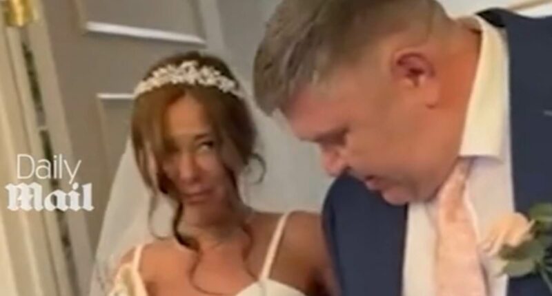 The story behind why sister-in-law chucked black paint over bride