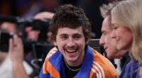Timothee Chalamet leads A-listers watching Knicks suffer NBA playoff defeat... but girlfriend Kylie Jenner is nowhere in sight at MSG