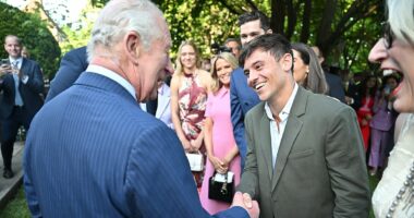 Tom Daley's outfit at King's US garden party fails to make a splash