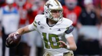 Top 10 notable undrafted players include QBs Haynes King, Diego Pavia