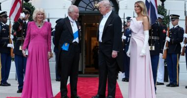 Trump and Melania host State Dinner in honor of King Charles
