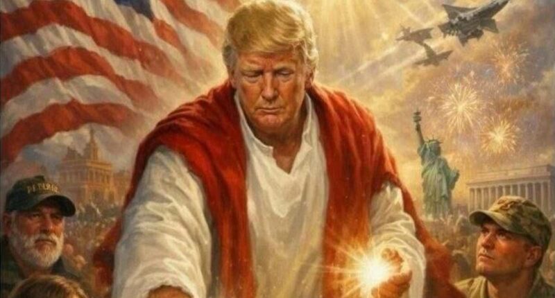 Trump blasts 'weak' Pope then posts an A.I. image of himself as Jesus