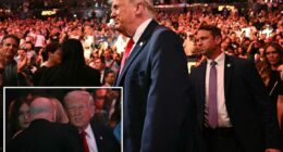 Trump cheered at UFC 327 as he attends fight alongside daughter Tiffany, Secretary of State Marco Rubio