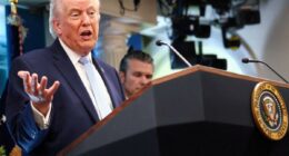 Trump says US military will stay around Iran until Tehran complies with deal â or else 'shootin' starts'