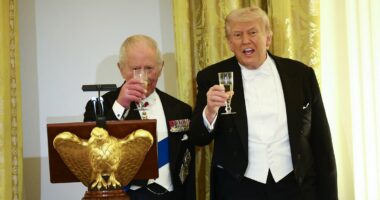 Trump says the King 'agrees' Iran should never have a nuclear weapon