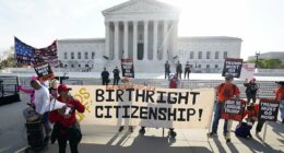 Trump stares down SCOTUS justices face-to-face during landmark case