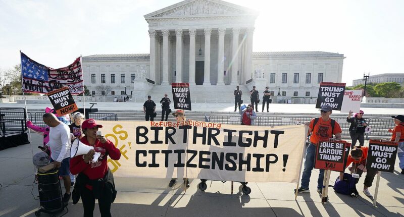 Trump stares down SCOTUS justices face-to-face during landmark case