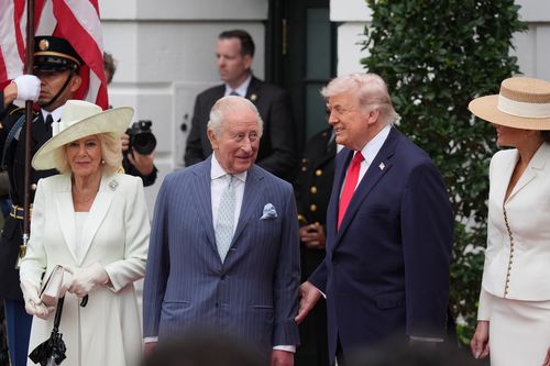 Trump thrills in 'royal ties' as he welcomes King to White House on historic day
