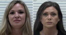 Two Oklahoma elementary school workers, Elizabeth Kay Sutton and Ottoria McClung, arrested for allegedly assaulting students