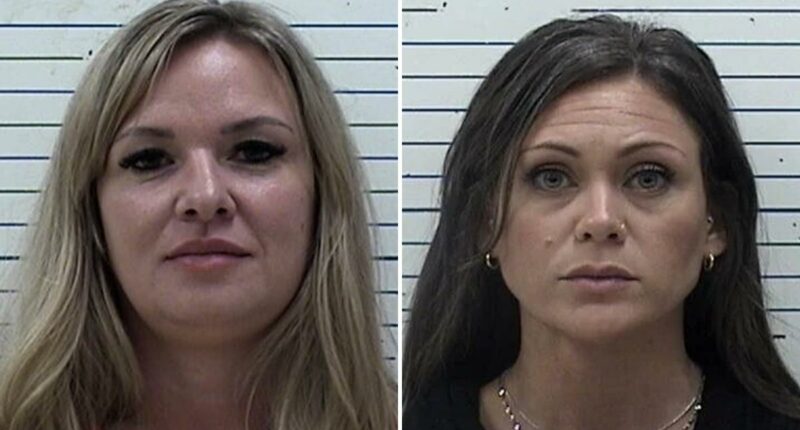 Two Oklahoma elementary school workers, Elizabeth Kay Sutton and Ottoria McClung, arrested for allegedly assaulting students
