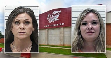 Two Oklahoma elementary school workers charged with assaulting students