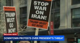 US-Iran war news: Downtown Chicago protests held as local Iranian Americans fear for relatives' safety