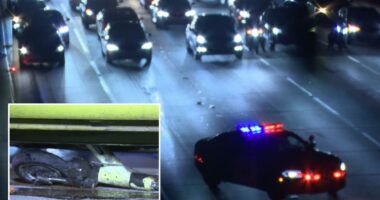 Vandal throws Lime scooter onto 110 Freeway, triggering multi-car crash in LA