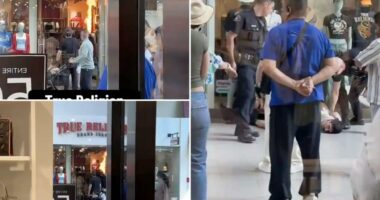 Video shows suspected arsonist set fire at Ontario Mills Mall