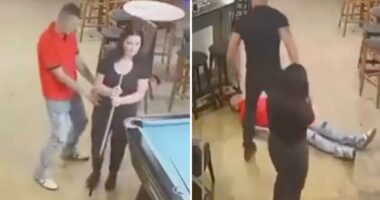 Viral video of man knocking out drunk creep who groped his wife at bar divides the internet