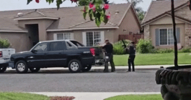 WATCH: Eviction standoff turns war zone as gunman kills deputy in ambush, gets run over by armored vehicle