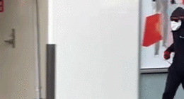 Four masked suspects that were caught on camera