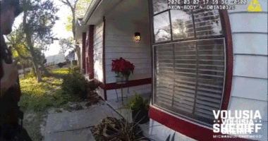 WATCH: Police officer cheats death when bullet ricochets off body camera during savage ambush by armed suspect