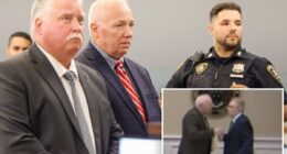 White-haired Long Island politician who allegedly beat down rival during government meeting denies charges