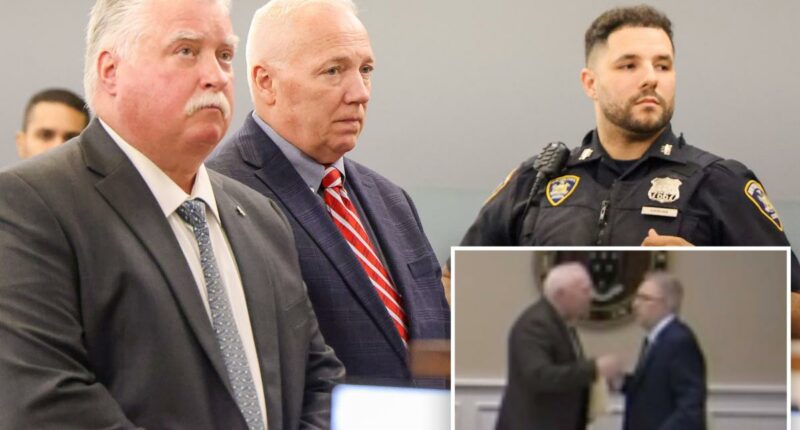 White-haired Long Island politician who allegedly beat down rival during government meeting denies charges