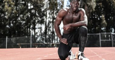 Eddie Osei-Nketia has recorded the fastest-ever 100 metre sprint time by any Australian in history