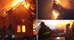 Wild photos show firefighters battling massive 5-alarm fire at historic NYC church