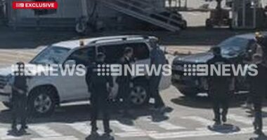 Witnesses describe moment decorated soldier was arrested at busy airport