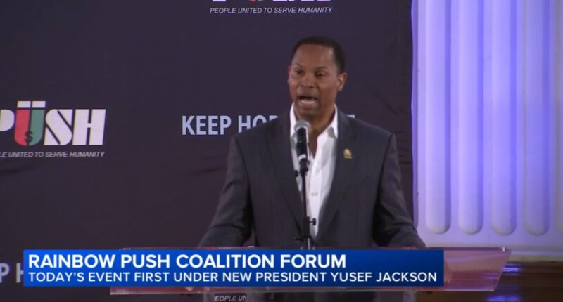Yusef Jackson presides over 1st Rainbow PUSH Coalition forum as new president, CEO following death of Rev. Jesse Jackson Sr.