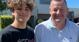 Alexander Philogene and his uncle Chris Jarmer