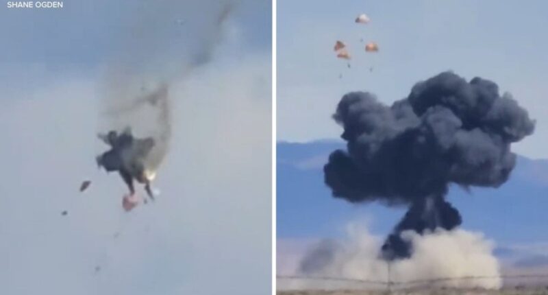 2 Navy jets crash during air show at Mountain Home Air Force Base in Idaho, 4 crew members eject safely