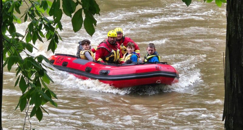 28 Boy Scouts rescued from fast-moving floodwaters during river trip in West Virginia