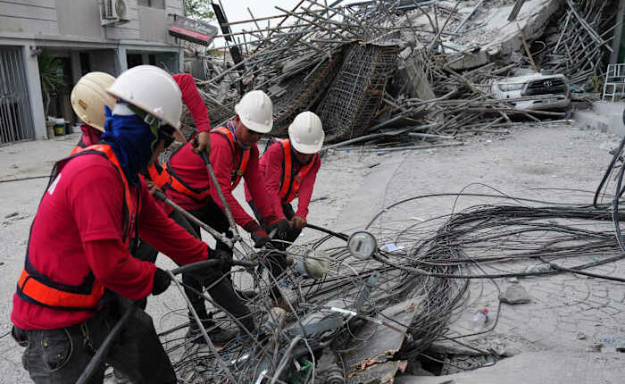3 dead, 17 mostly workers still missing in collapse of unfinished hotel in Philippines