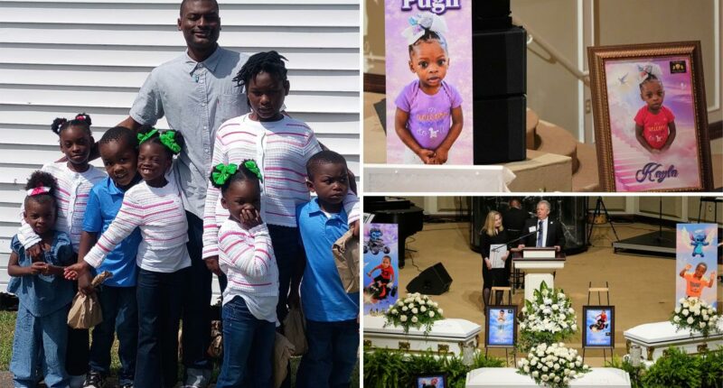 8 children murdered in cold blood by monster dad laid to rest in emotional service