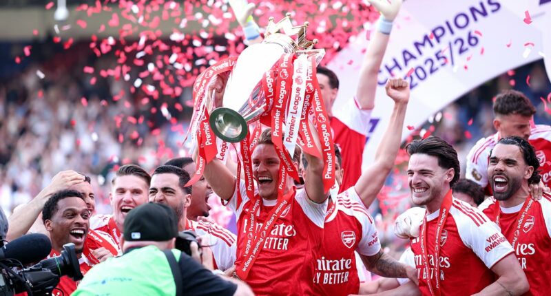 A coronation at the Palace! Arsenal lift the Premier League trophy