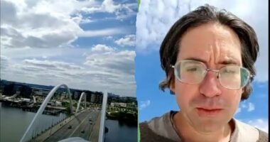 Activist remains perched atop DC bridge protesting Iran war, AI development: 'The spirit moves me'