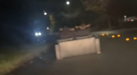 Alarming footage shows 'couch riders' driving down dark Canberra street