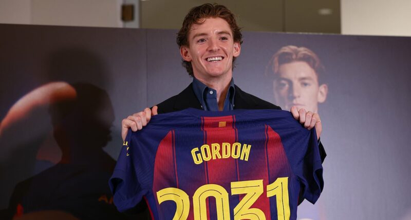An eight-hour delay, speaking fluent Spanish, qualities that impressed new boss and club's cunning plan to bag Marcus Rashford on the cheap: How Barcelona granted Anthony Gordon's childhood wish