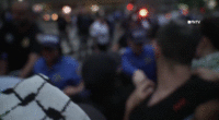 Protesters clash with NYPD.