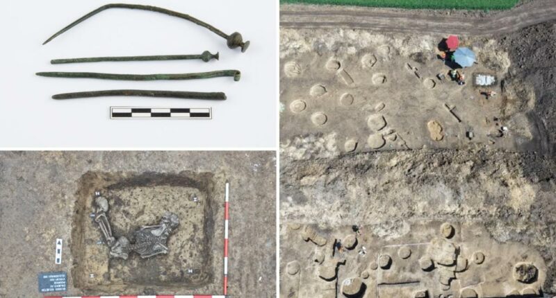 Archaeologists uncover massive ancient site during rail project