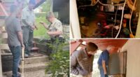 Arkansas family finds complete stranger living in their basement