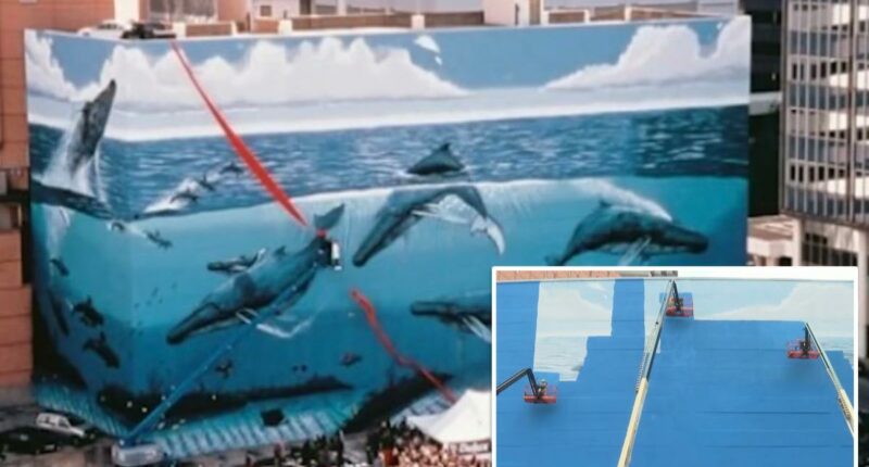 Artist Wyland outraged as Dallas, FIFA paint over his iconic Whaling Wall mural for World Cup