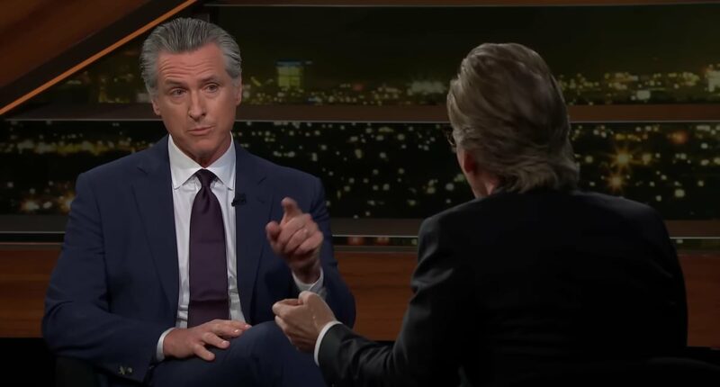 Bill Maher scolds Gavin Newsom in awkward exchange